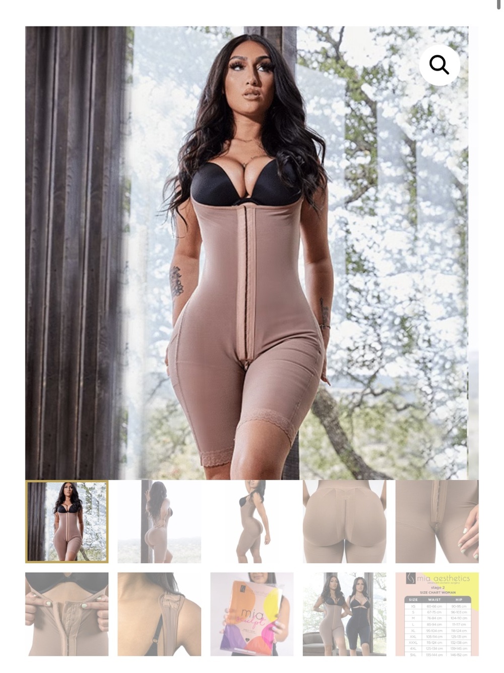 High-Waist Full-Body Shapewear Bodysuit in Taupe with Front Zip